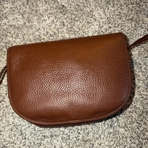 Vintage Dior Brown Leather cross body bag with COA in pictures - Picture 3 of 12